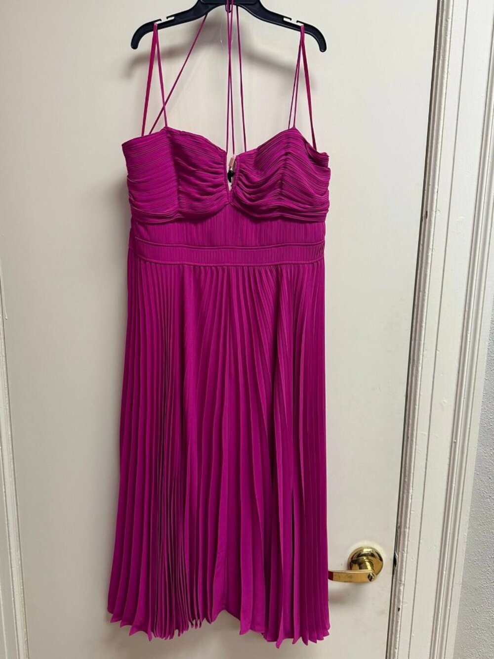 Size 16 NWT Alex Marie Fuchsia Pleated Dress